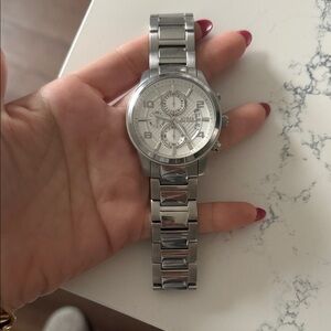 Guess Silver Chronograph Watch